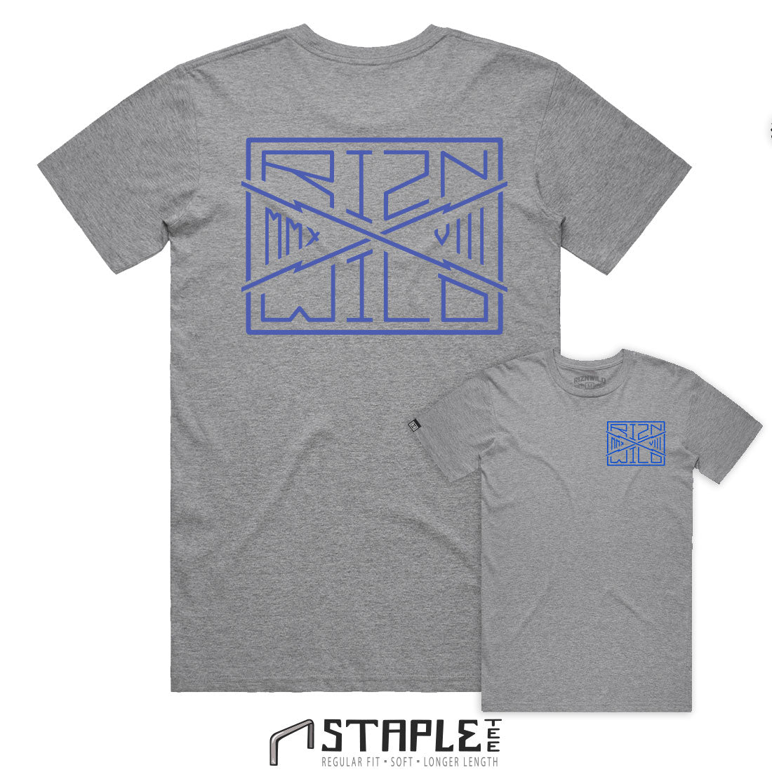 PARALLEL MENS STAPLE TEE IN ATHLETIC HEATHER