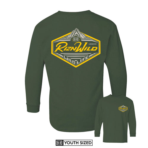 GOOD TIMES YOUTH LONG SLEEVE TEE IN FOREST GREEN