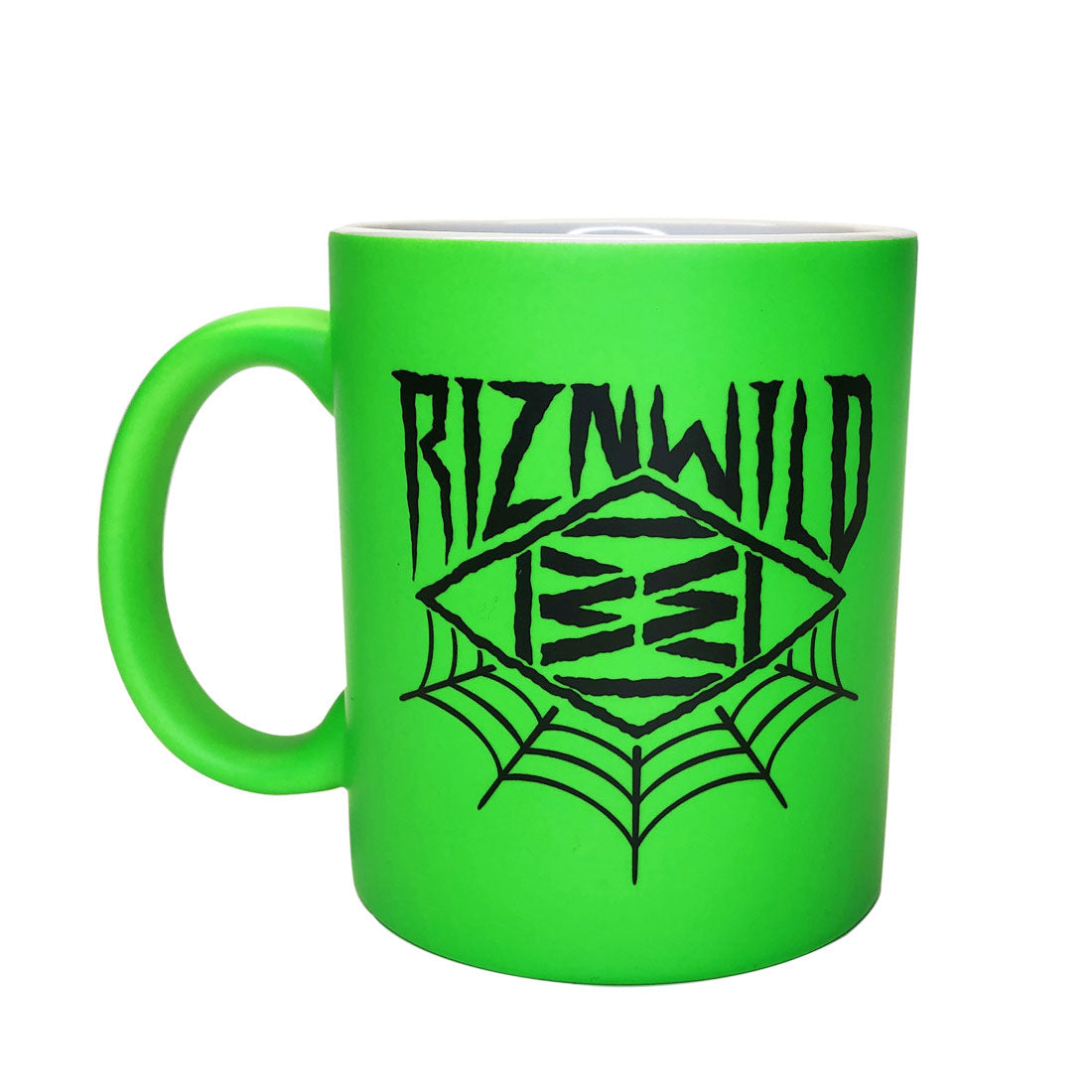 WEB COFFEE MUG IN MATTE FLUORSCENT GREEN
