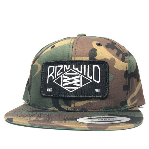 RIZNWILD | Range camo flexfit camo snapback hat