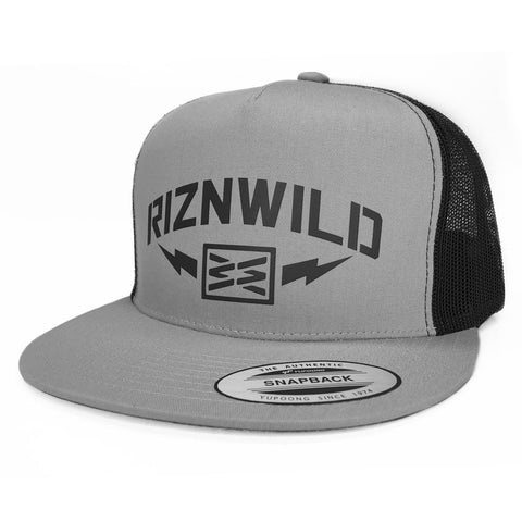 Rein 210 Flat Bill Fitted Hat in Black/Royal