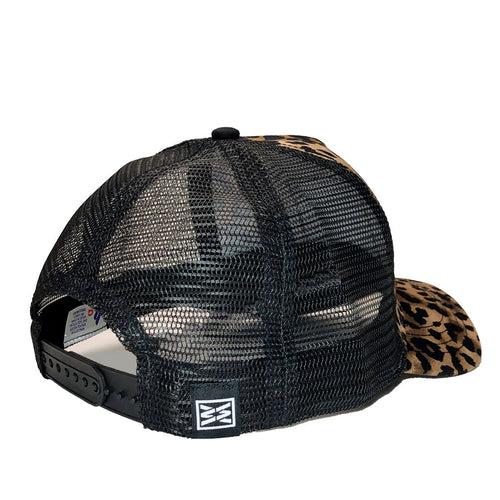 RIZNWILD women's snap back leopard hat 
