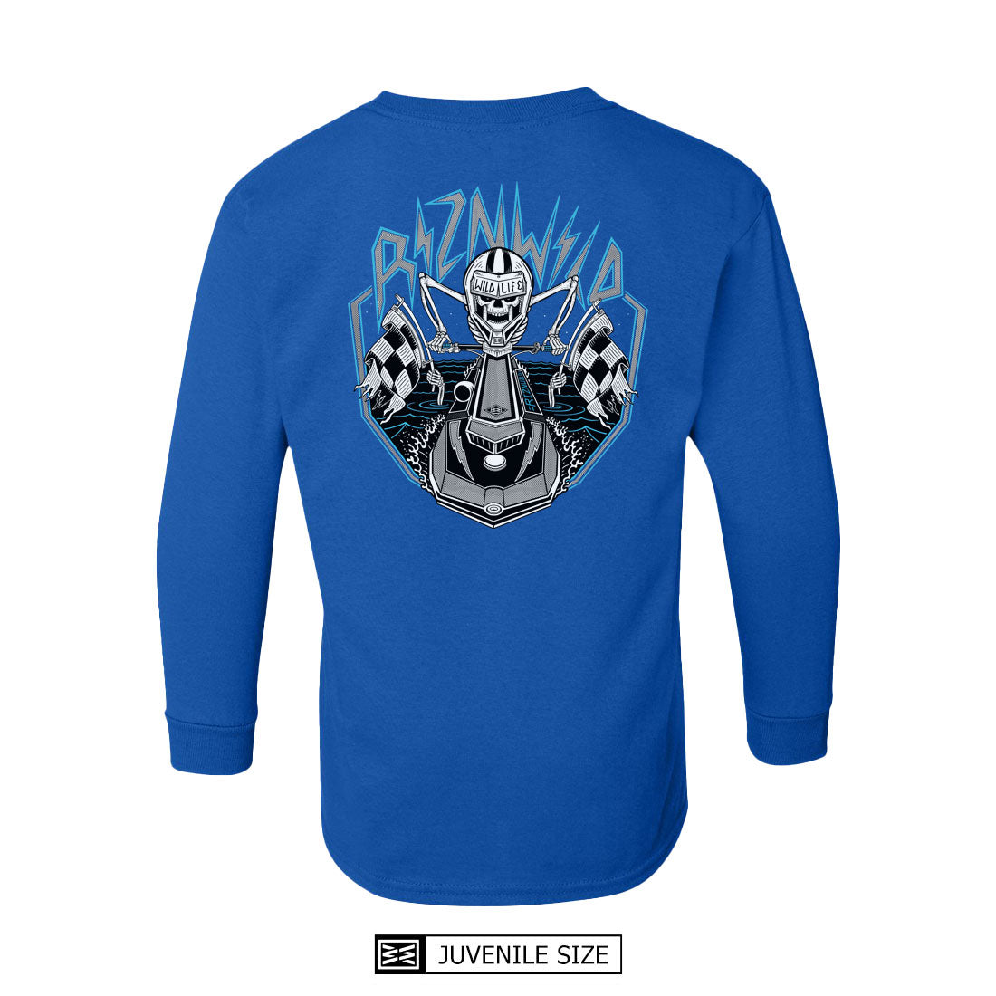 DEAD SET JUVENILE LONG SLEEVE TEE IN BLUE