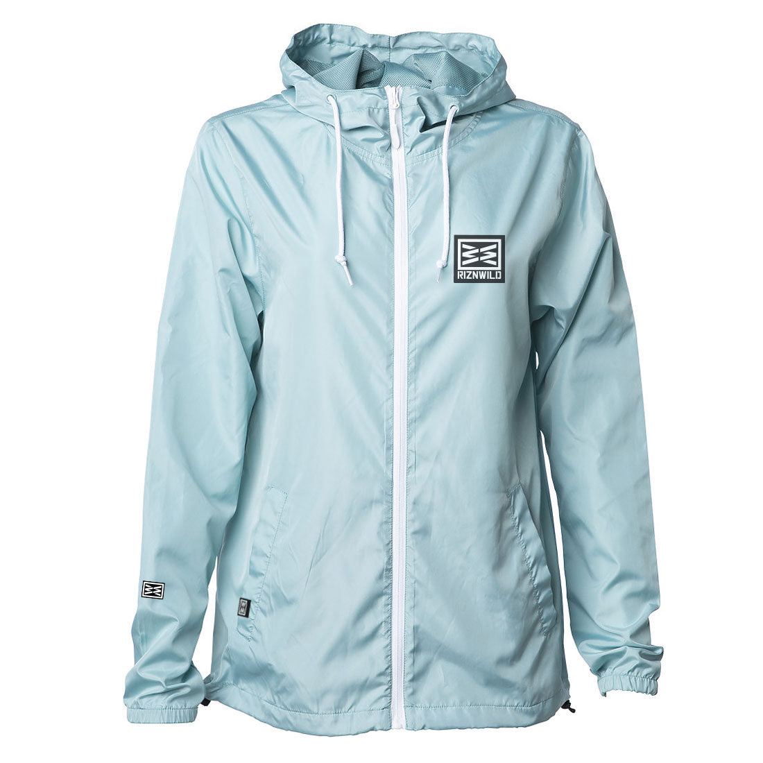 RIZNWILD unisex baby blue windbreaker jacket 