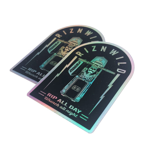 RIP HOLOGRAPHIC STICKERS 2-PACK