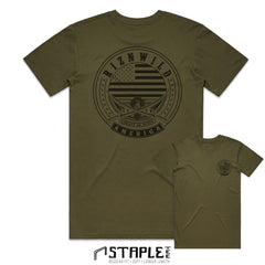LIBERTY MENS STAPLE TEE IN ARMY
