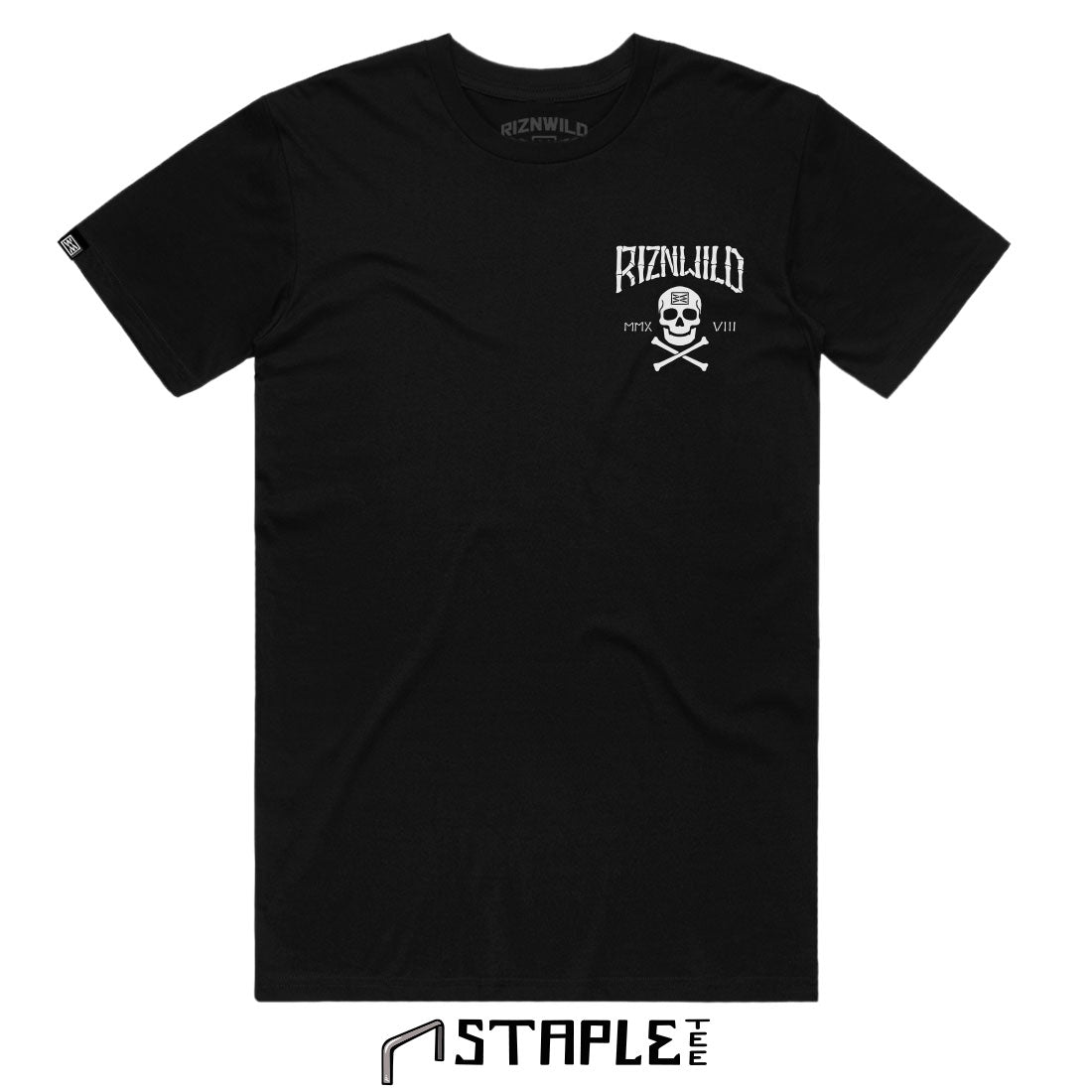 PLUNDER MENS STAPLE TEE IN BLACK