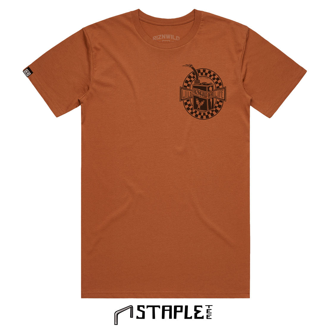 Go Juice Mens Staple Tee in Copper