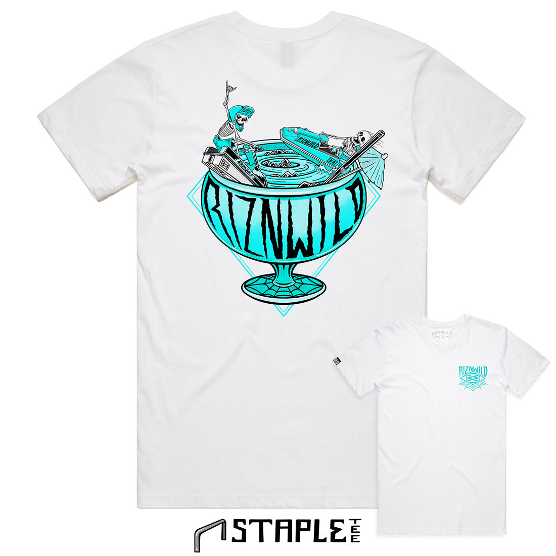 Fish Bowl Mens Staple Tee White