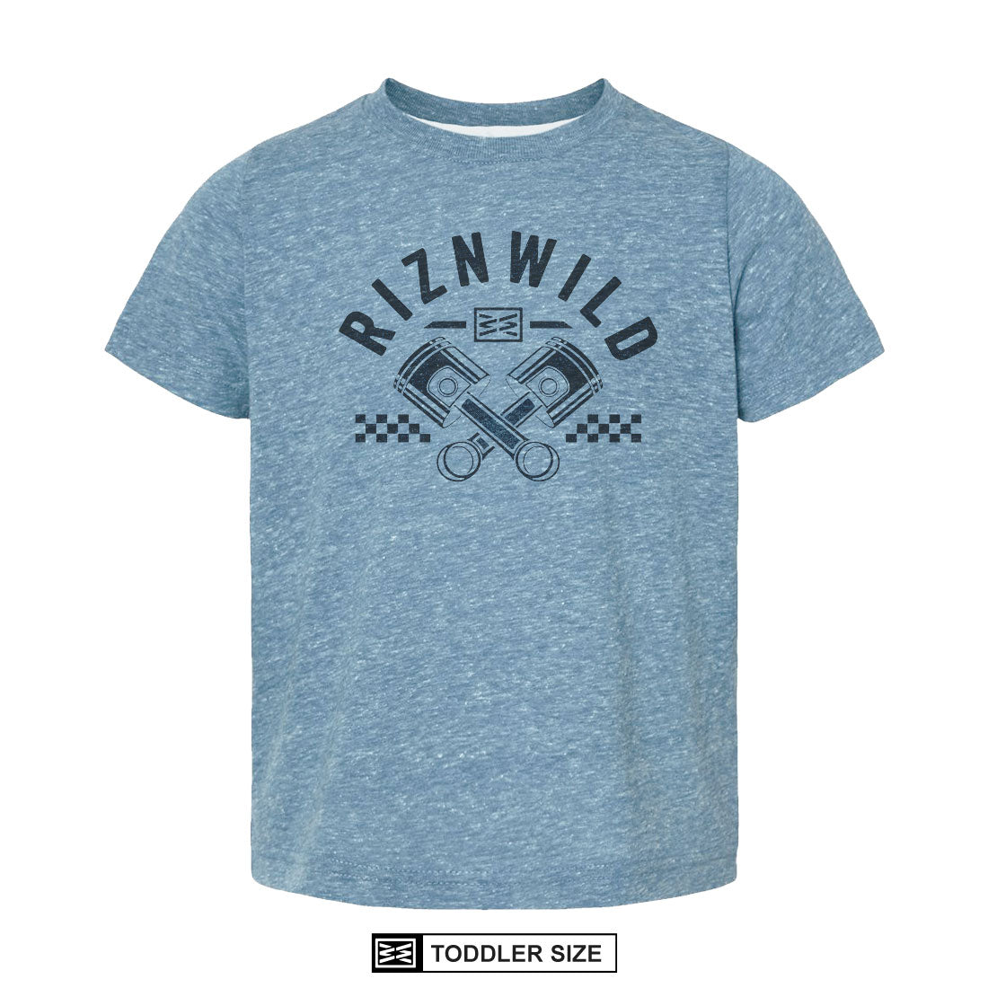 PISTON TODDLER TEE IN BLUE HEATHER