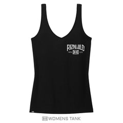 RIZNWILD women's black v-neck tank top