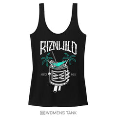 RIZNWILD bone skeleton graphic printed women's tank top
