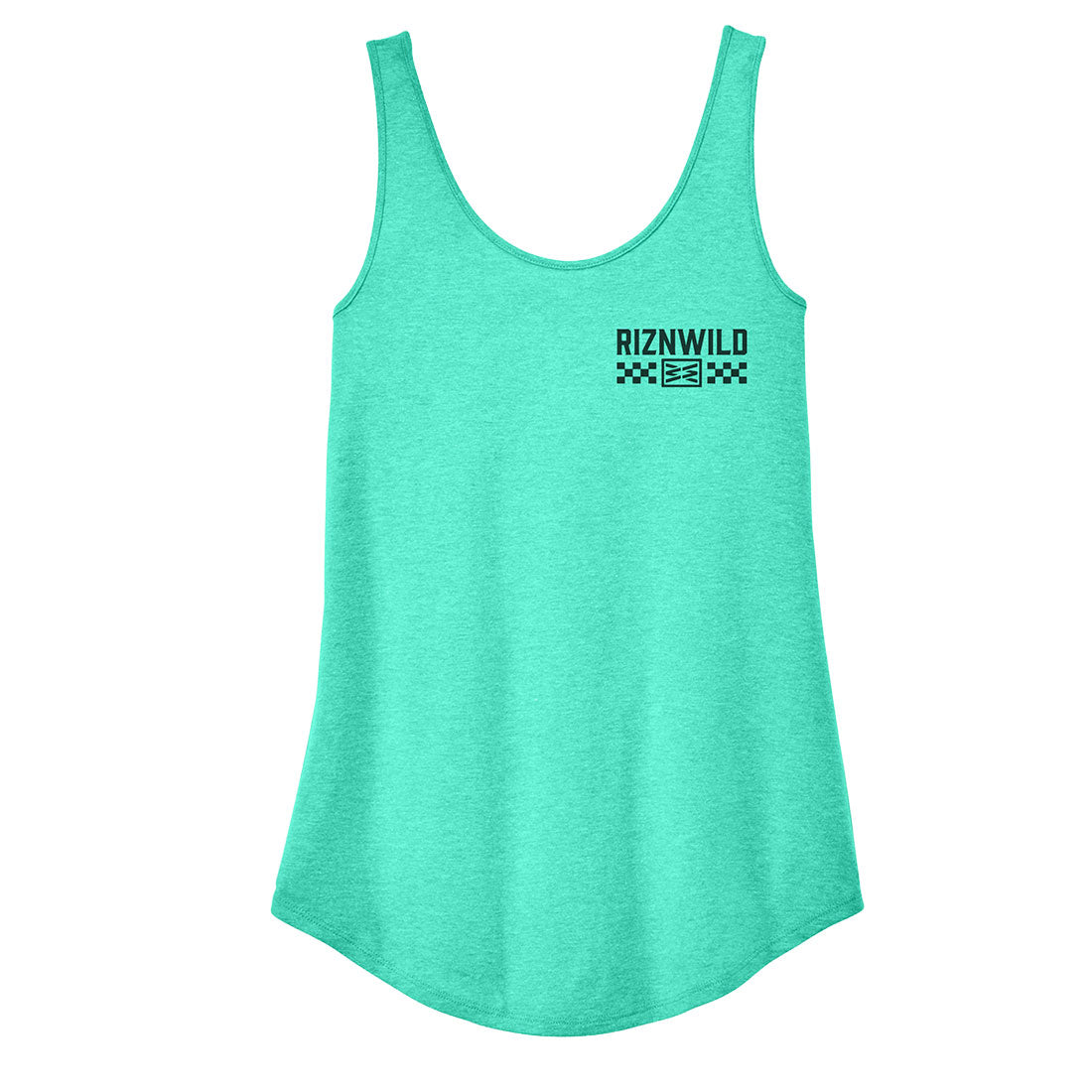 Driven Womens Relaxed Tank In Aqua Heather