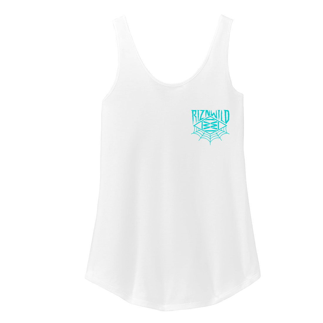 Fish Bowl Womens Relaxed Tank In White