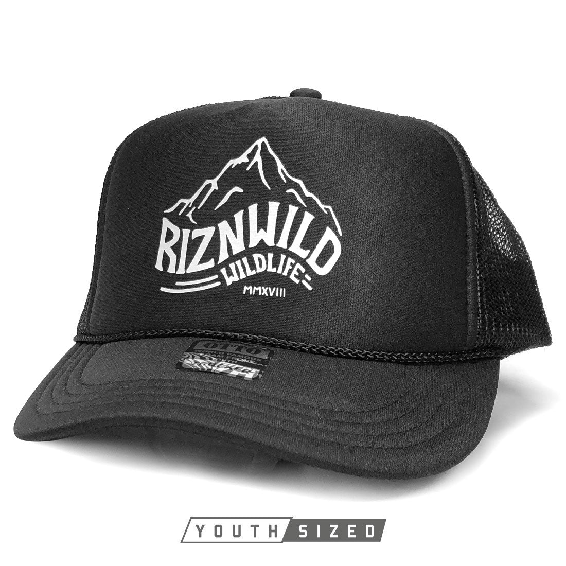ROCKIES YOUTH CURVED BILL TRUCKER HAT IN BLACK