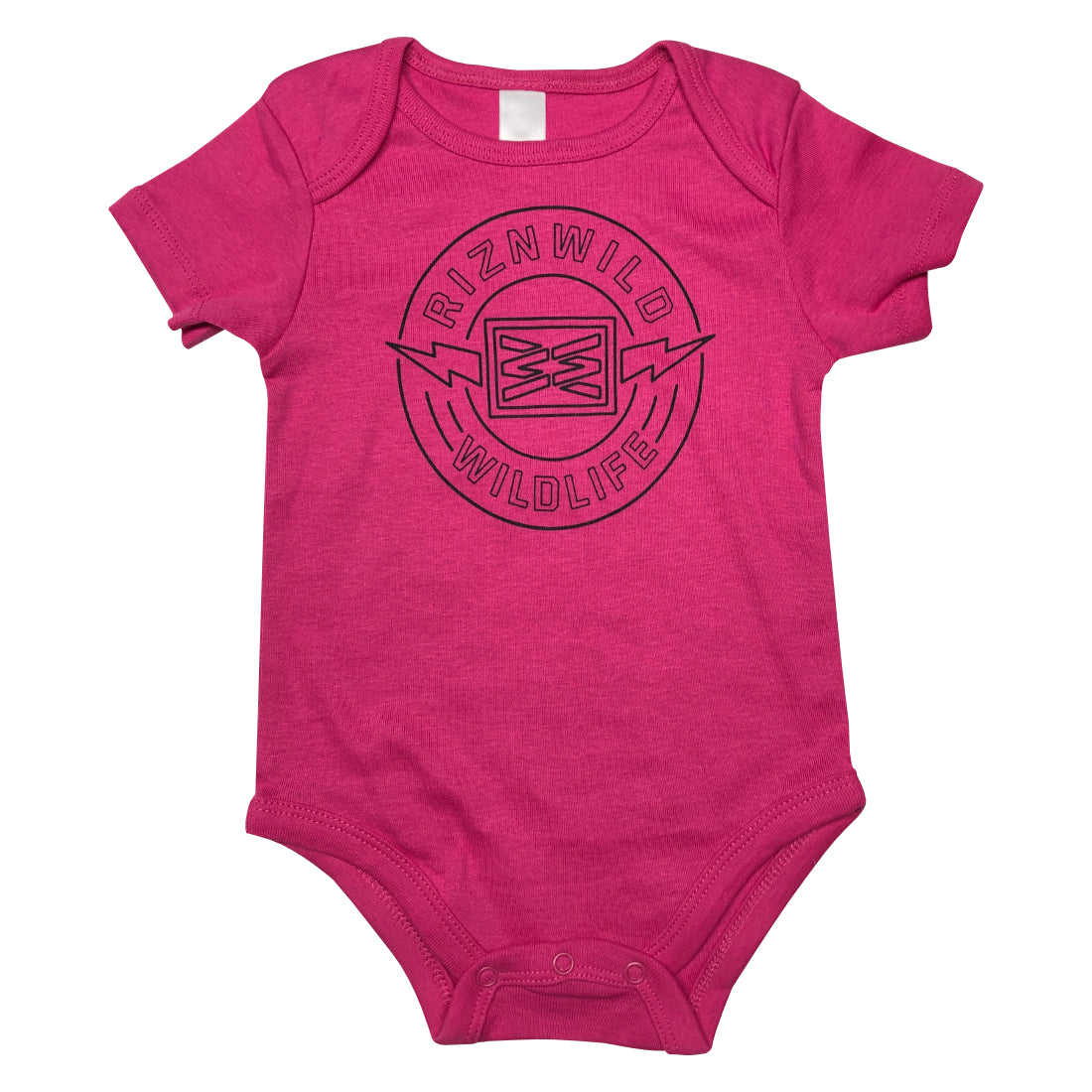 WILDLIFE BABY ONESIE IN PINK