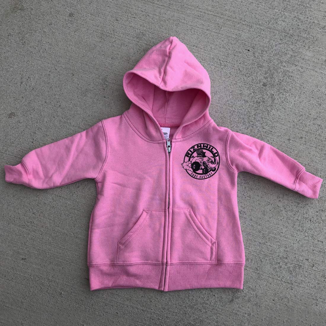 RIZNWILD | Baby hot pink zip up sweatshirt girl