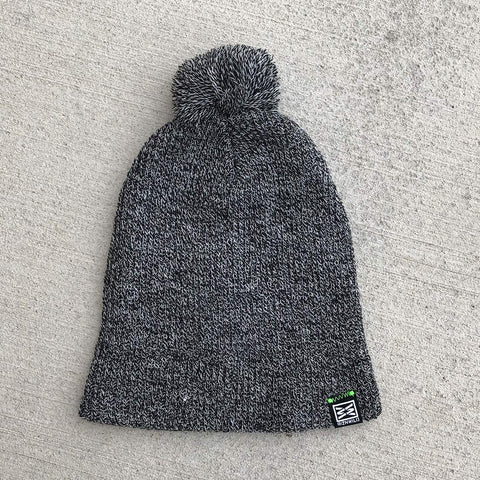 Division Cuffed Beanie in Gray/Heathered Black
