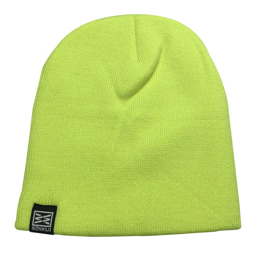 Stamp Beanie in Neon Yellow