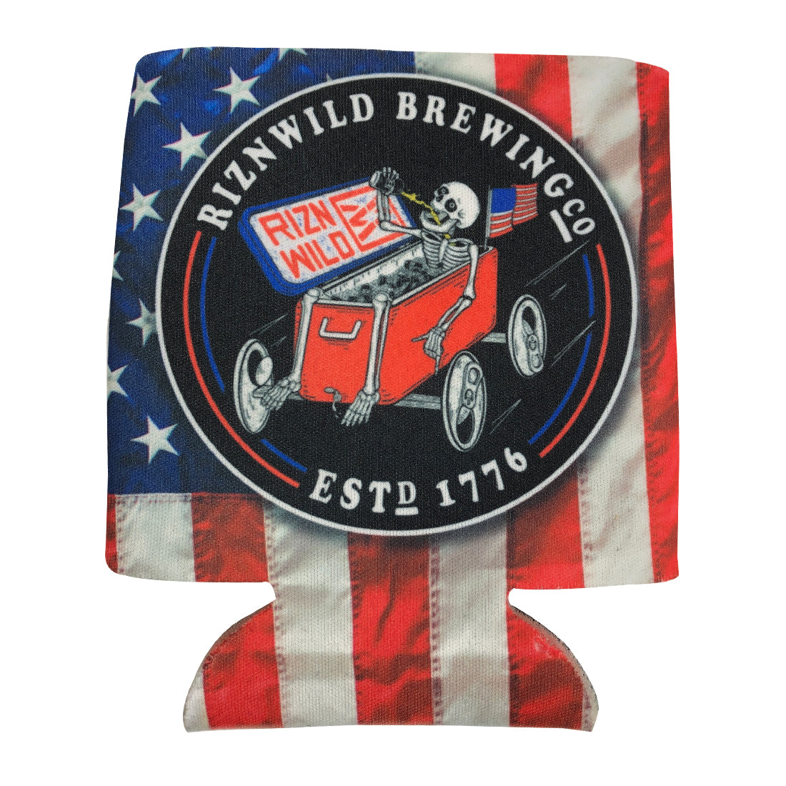 cool American flag koozie Design RIZNWILD