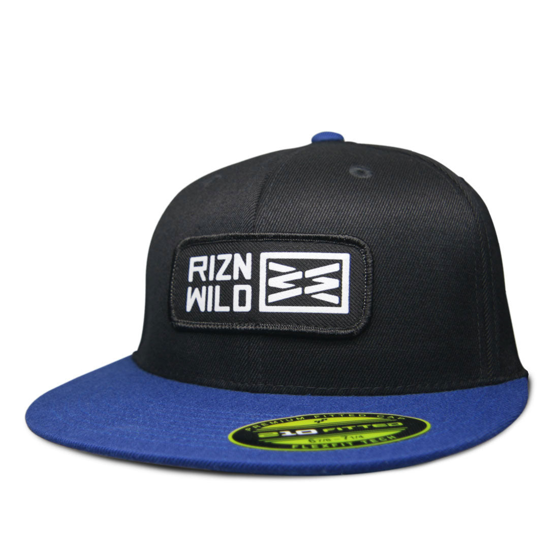 RIZNWILD | 210 flex-fit fitted hat front view patch 