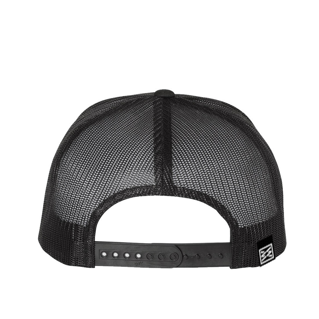 STREAM FLAT BILL TRUCKER HAT IN BLACK