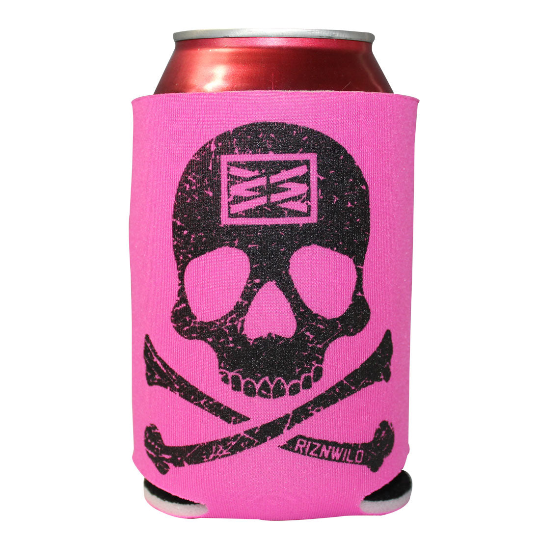 Bones Koozie in Hot Pink