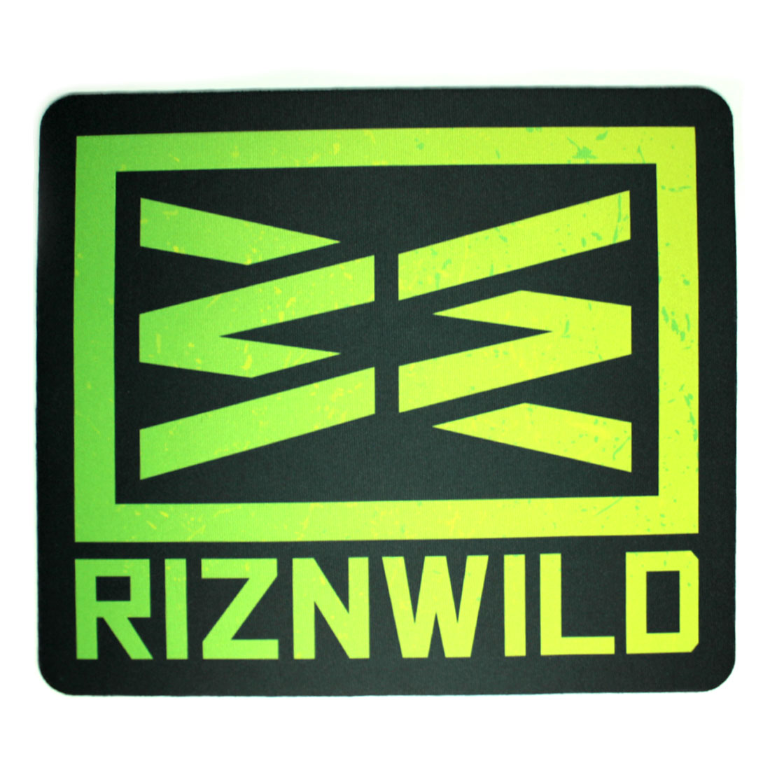 RIZNWILD | neon green and neon yellow bright mousepad