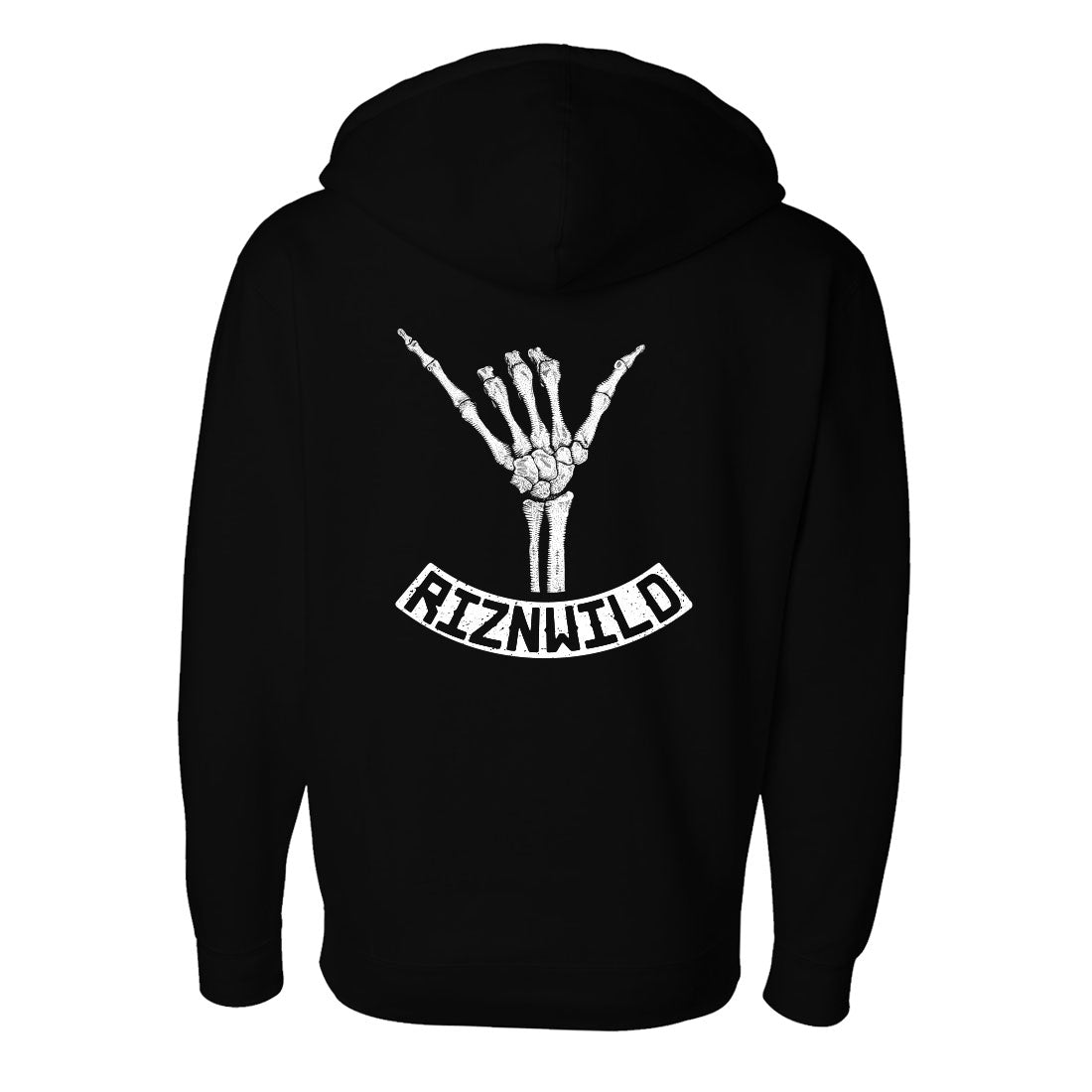 SHAKA MENS HEAVYWEIGHT PULLOVER HOODIE IN BLACK