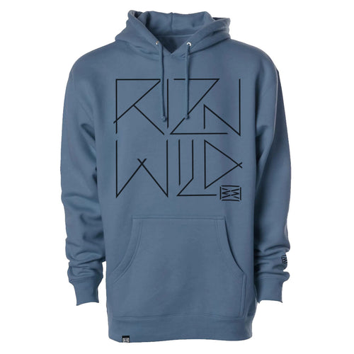 HEX MENS HEAVYWEIGHT PULLOVER HOODIE IN STORM BLUE