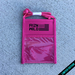 RIZNWILD | Limited edition hot pink badge holder 