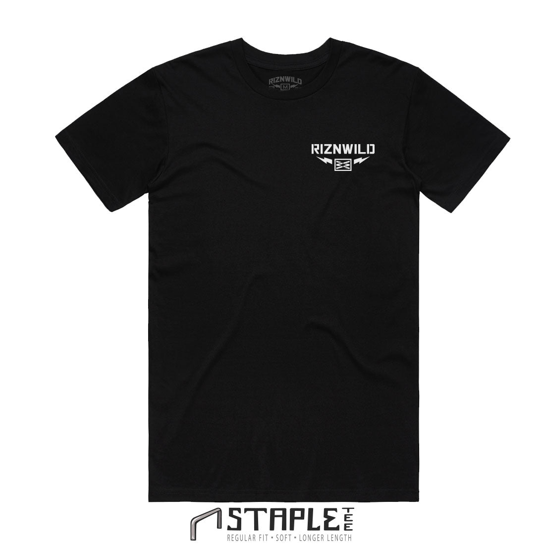 MOTO HEAD MENS STAPLE TEE IN BLACK