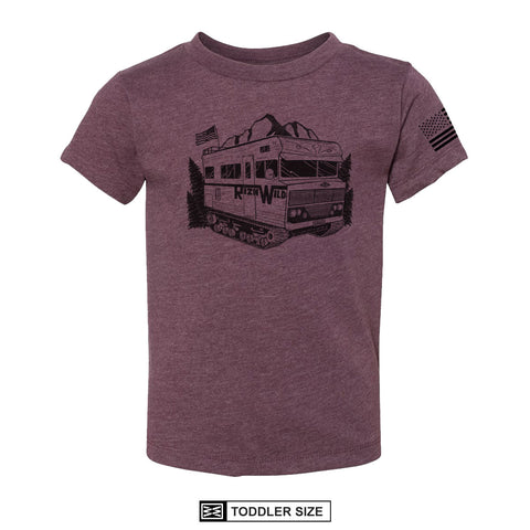 HEX TODDLER TEE IN MAUVE TRI BLEND