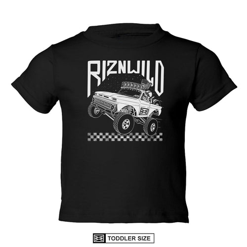 RIZNWILD trophy truck offorad checkered t-shirt rad