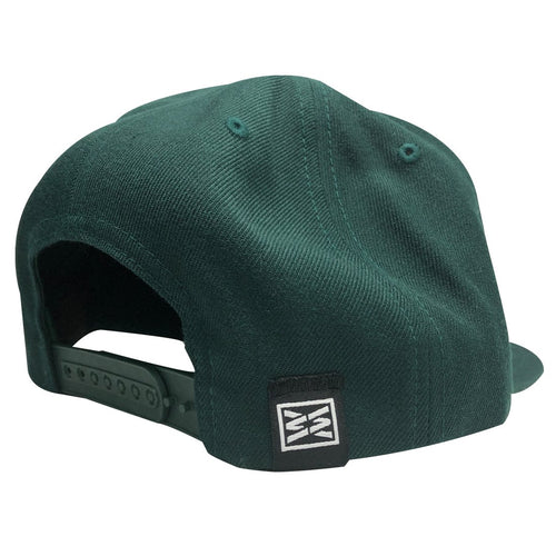 RIZNWILD | SNAPBACK HAT Spruce color back view