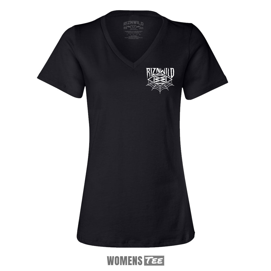 FISH BOWL WOMEN'S RELAXED SHORT SLEEVE V-NECK TEE IN BLACK