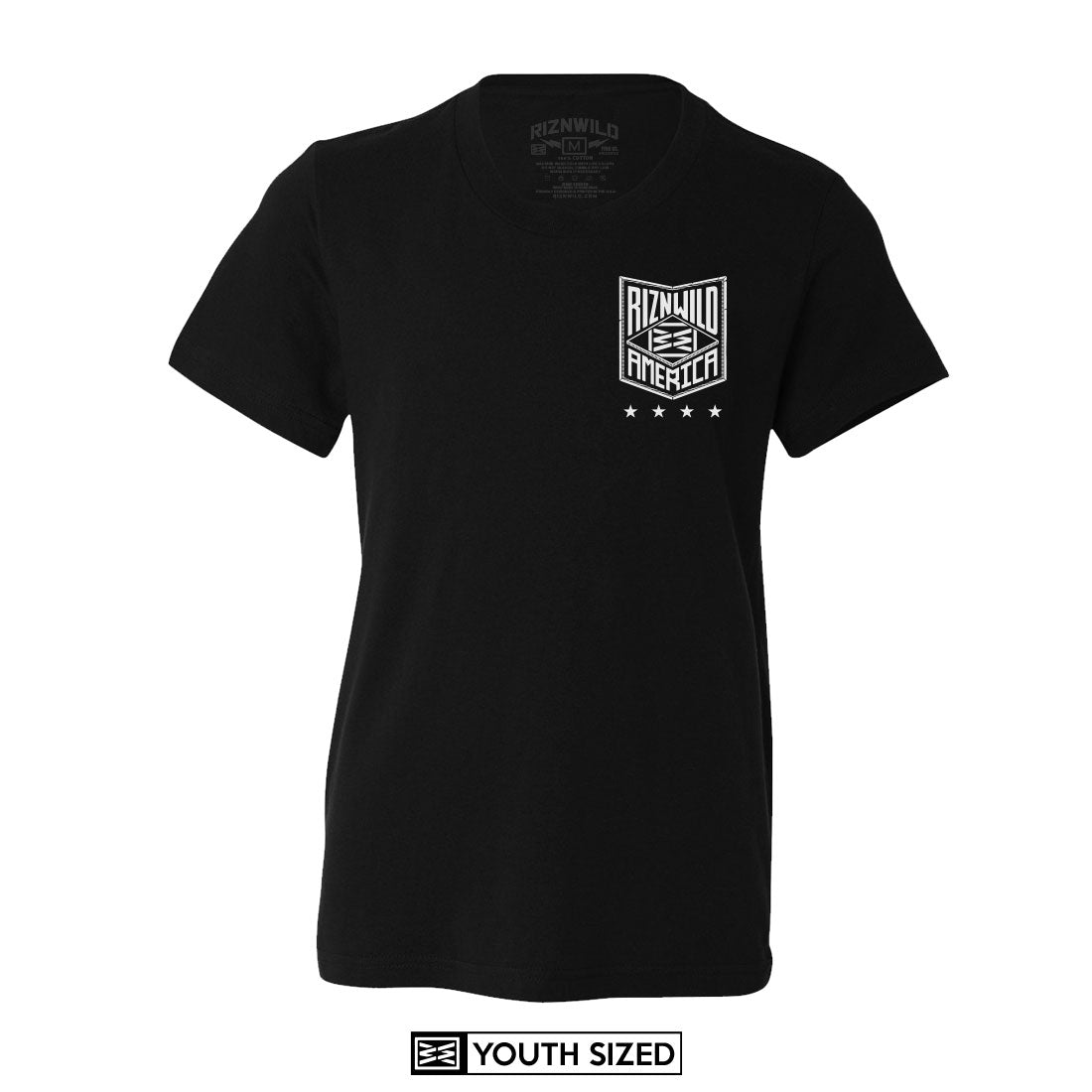 AMERICA YOUTH TEE IN BLACK