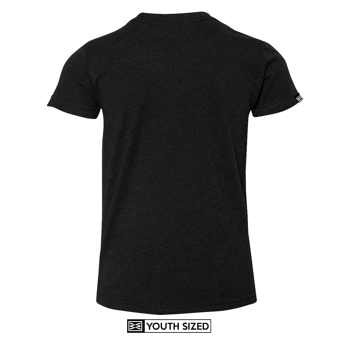 MONUMENT YOUTH TEE IN BLACK HEATHER